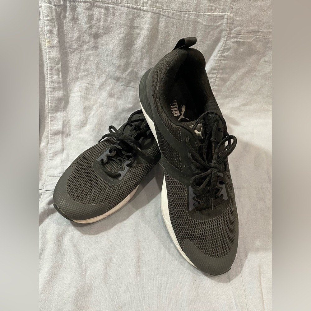 Puma Propel 189049-05 Asphalt White Black Men's Running Sneaker - Size 12
